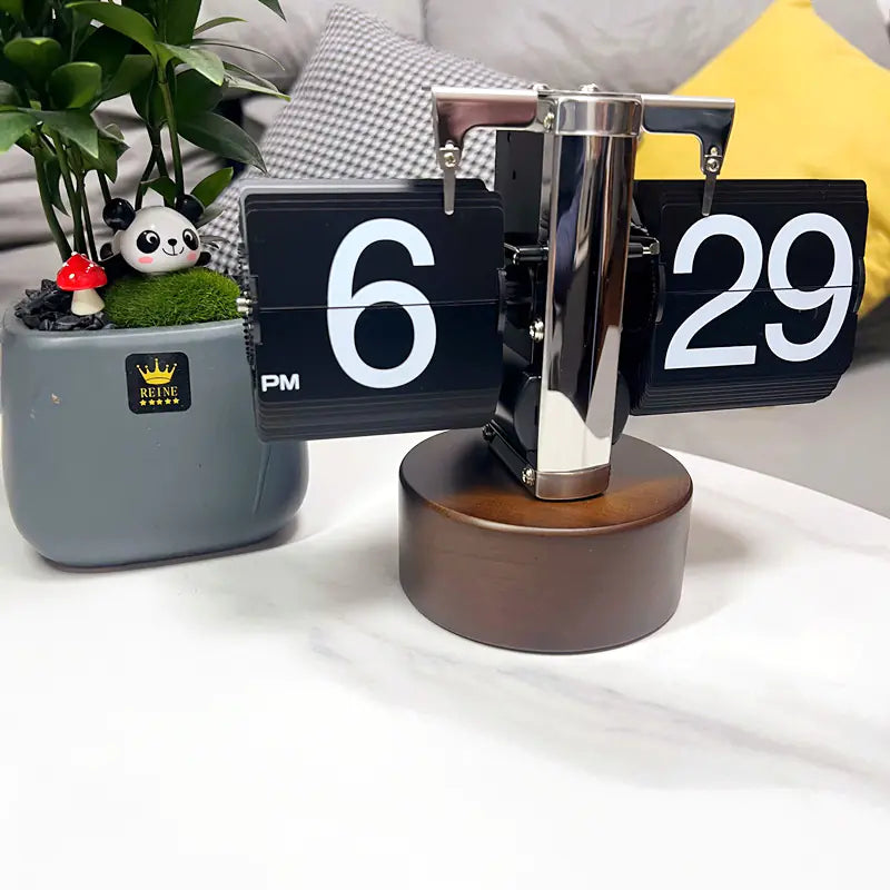 Elegance Retro Flip Clock for Home