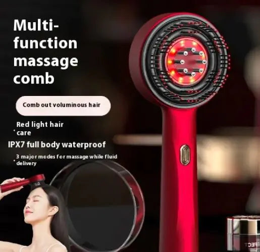 Electric Massage Comb. Red Light Hair Comb. Red Light Scalp Massager