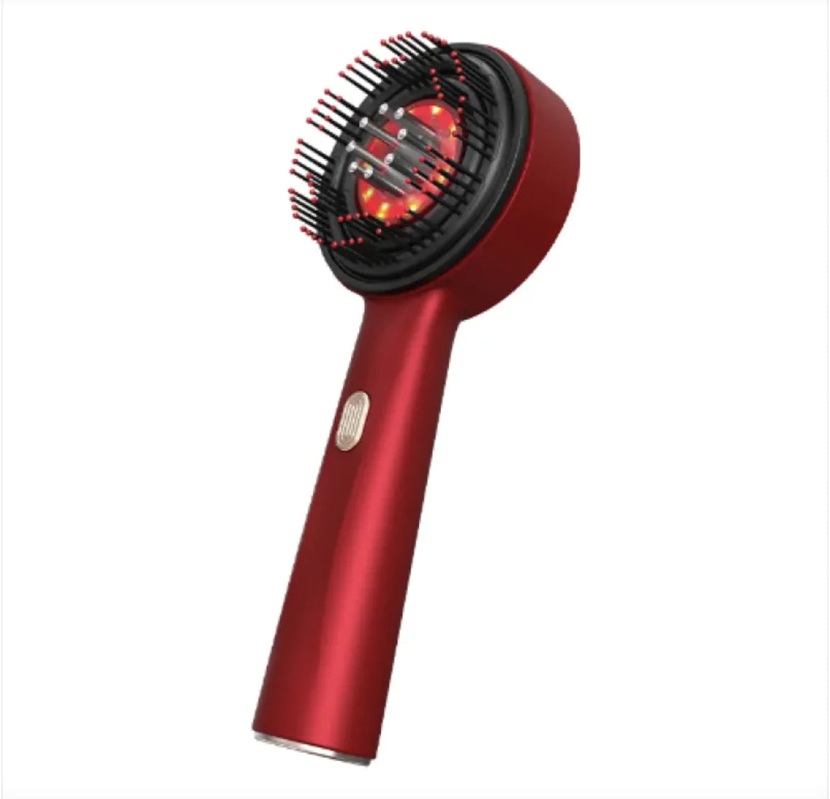 Therapeutic Scalp Massage Comb – Red Light & Anti-Slip